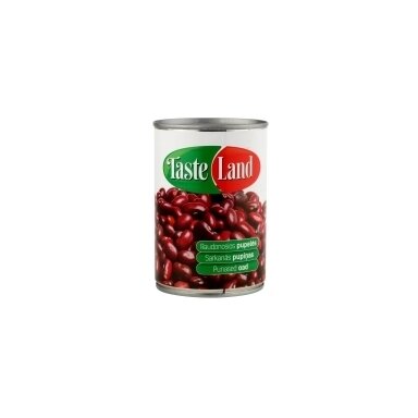 Konservuotos pupelės TASTE LAND, raudonos, 400 g/240 g