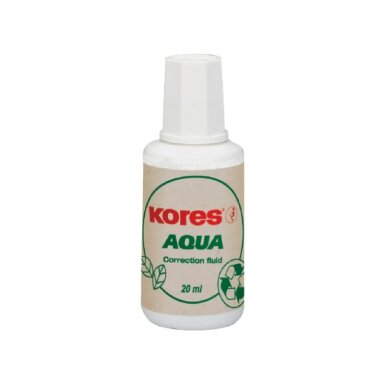 Korekcinis skystis KORES AQUA, 20 ml, su teptuku Korekcinis skystis KORES AQUA, 20 ml, su teptuku