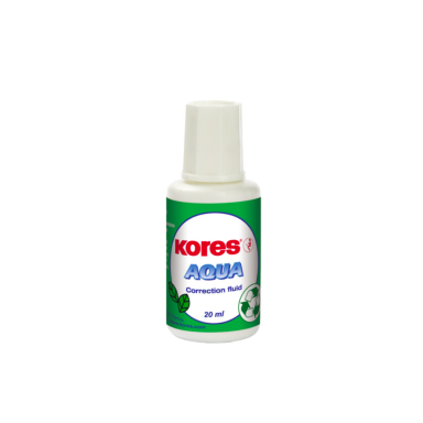 Korekcinis skystis KORES AQUA, 20 ml, su teptuku Korekcinis skystis KORES AQUA, 20 ml, su teptuku