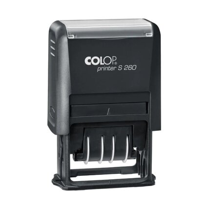 Korpusas PRINTER S260, juodas korpusas su mėlyna pagalvėle Korpusas PRINTER S260, juodas korpusas su mėlyna pagalvėle