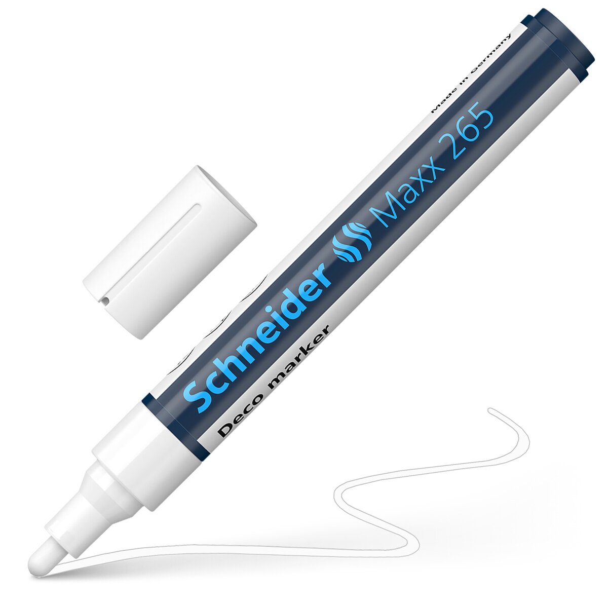 Kreidinis žymeklis SCHNEIDER Deco Marker Maxx 265, 2-3mm, balta Kreidinis žymeklis SCHNEIDER Deco Marker Maxx 265, 2-3mm, balta
