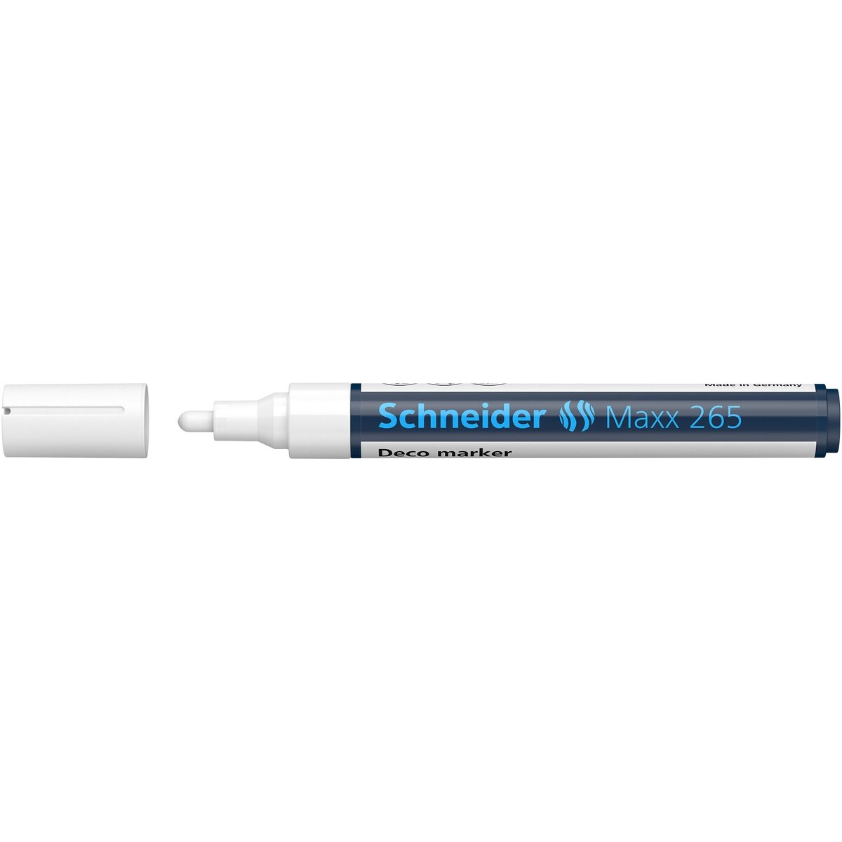 Kreidinis žymeklis SCHNEIDER Deco Marker Maxx 265, 2-3mm, balta 1 Kreidinis žymeklis SCHNEIDER Deco Marker Maxx 265, 2-3mm, balta 1
