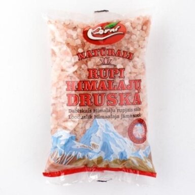 Kristalinė druska Himalajai, stambi, 500g
