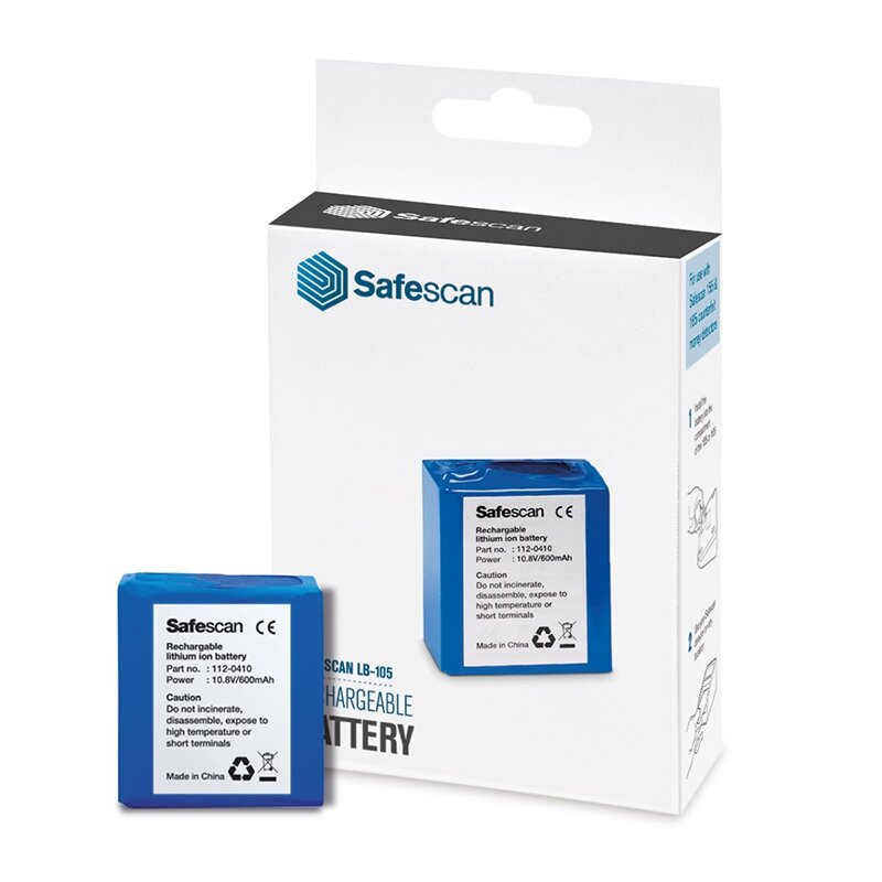 Kraunama baterija SAFESCAN LB-105, pinigų aparatams 2 Kraunama baterija SAFESCAN LB-105, pinigų aparatams 2