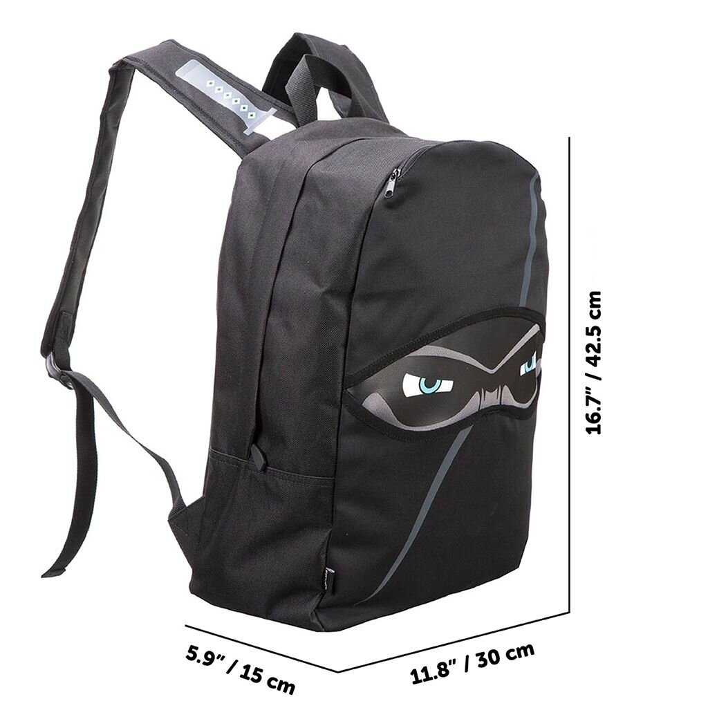 Kuprinė, ZIPIT Ninja Backpack, ZNINJ-BK, Juodos sp 13 Kuprinė, ZIPIT Ninja Backpack, ZNINJ-BK, Juodos sp 13