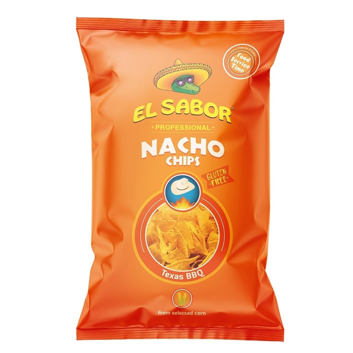 Kukurūzų traškučiai EL SABOR, BBQ skonio, 425 g Kukurūzų traškučiai EL SABOR, BBQ skonio, 425 g
