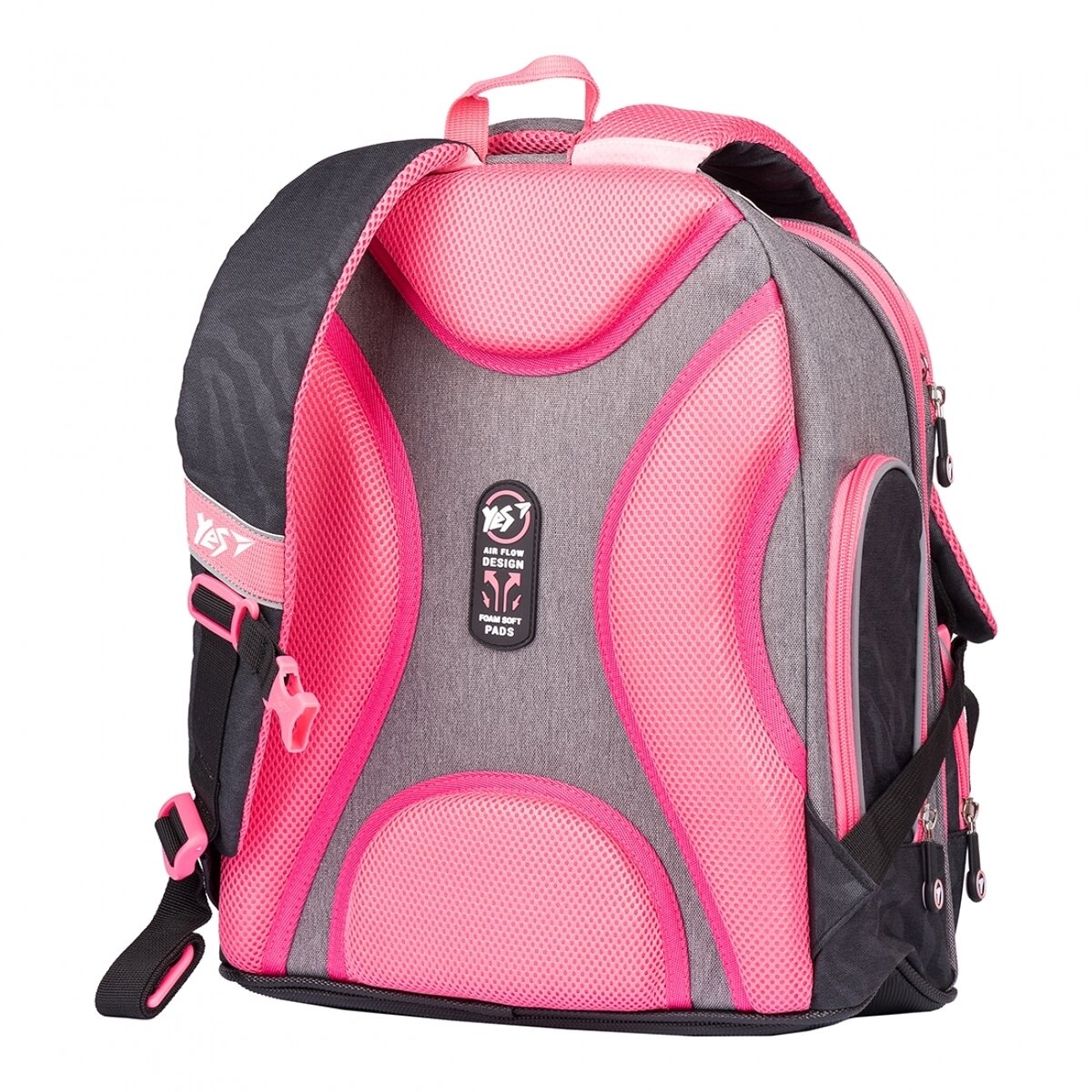 Kuprinė YES S-30 Juno Max Yes style, pilka/juoda 2 Kuprinė YES S-30 Juno Max Yes style, pilka/juoda 2