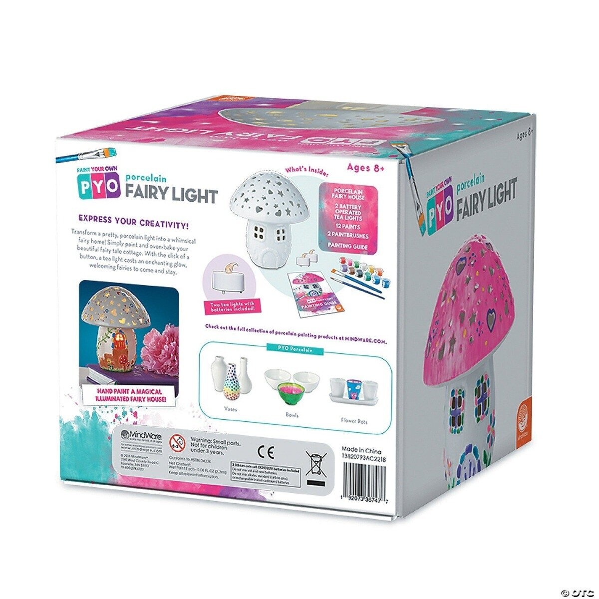 Kūrybinis rinkinys „Paint Your Own Porcelain Fairy Light“ 4 Kūrybinis rinkinys „Paint Your Own Porcelain Fairy Light“ 4