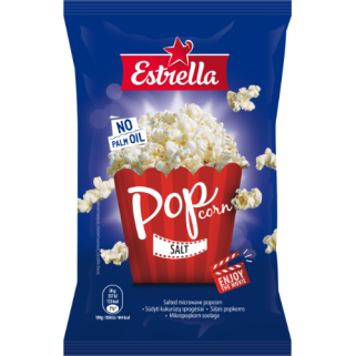 Kukurūzų spragėsiai ESTRELLA, su druska, 90 g