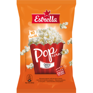 Kukurūzų spragėsiai ESTRELLA, sūrio skonio, 90 g