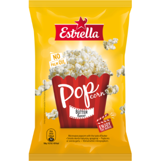 Kukurūzų spragėsiai ESTRELLA, sviesto skonio, 90 g