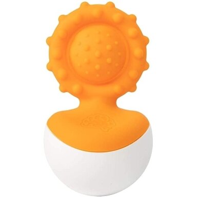 Kūdikio žaislas „Dimpl Wobbl“ (oranžinis) Kūdikio žaislas „Dimpl Wobbl“ (oranžinis)