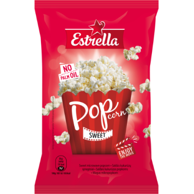 Kukurūzų spragėsiai ESTRELLA, saldūs, 90 g