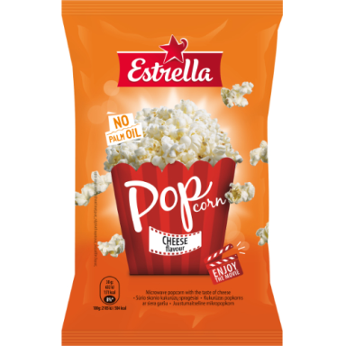 Kukurūzų spragėsiai ESTRELLA, sūrio skonio, 90 g