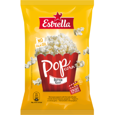 Kukurūzų spragėsiai ESTRELLA, sviesto skonio, 90 g