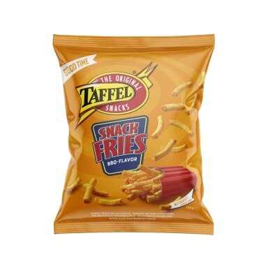 Kukurūzų traškučiai TAFFEL, Snack Fries Barbecue, 110 g Kukurūzų traškučiai TAFFEL, Snack Fries Barbecue, 110 g