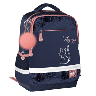 Kuprinė YES S-52 Ergo Be Like a Cat, 360x280x130 mm Kuprinė YES S-52 Ergo Be Like a Cat, 360x280x130 mm