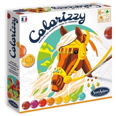 Kūrybinis spalvinimo rinkinys „Colorizzy Žirgai”