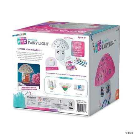 Kūrybinis rinkinys „Paint Your Own Porcelain Fairy Light“ 4 Kūrybinis rinkinys „Paint Your Own Porcelain Fairy Light“ 4