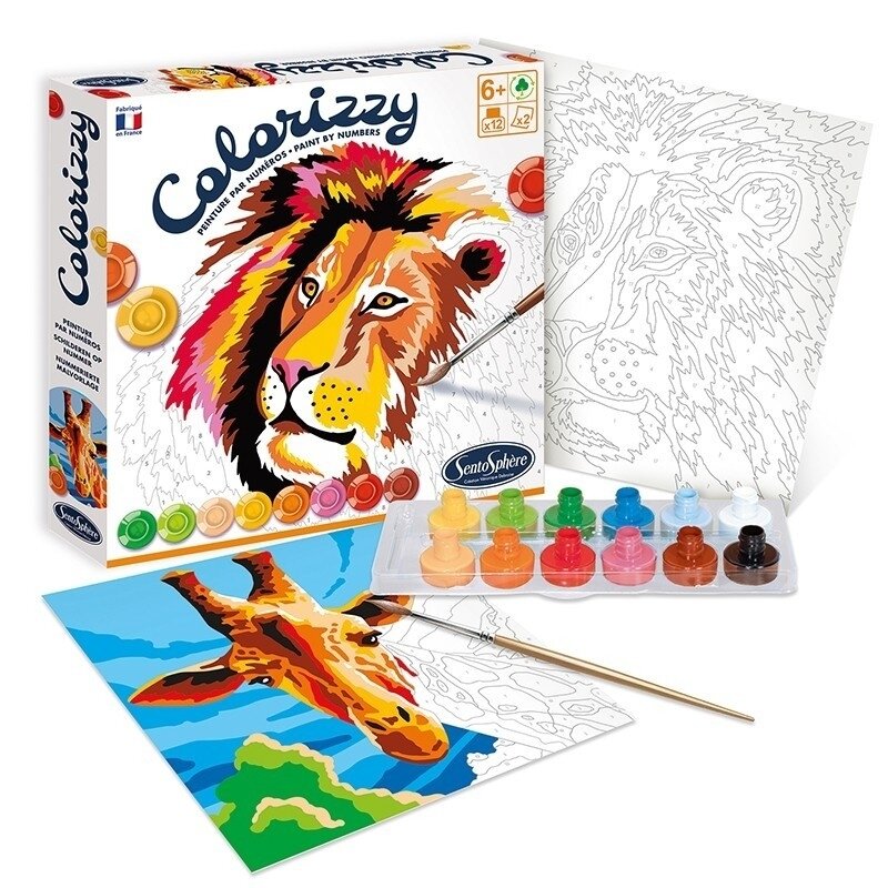 Kūrybinis spalvinimo rinkinys „Colorizzy Savana” 1