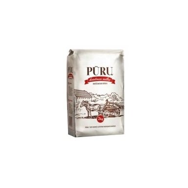 Kvietiniai miltai PŪRŲ, aukščiausia rūšis 550D, 2kg Kvietiniai miltai PŪRŲ, aukščiausia rūšis 550D, 2kg