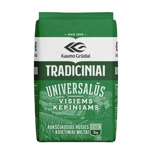 Kvietiniai miltai KAUNO GRŪDAI, 550C, 5 kg