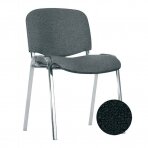 Lankytojų kėdė NOWY STYL ISO, chromuota, odos pakaitalas, V-4, juoda sp.