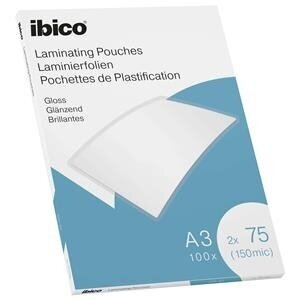 Laminavimo vokeliai Ibico, A3, 303x426 mm, 75 mik., blizgūs, 100 vnt. Laminavimo vokeliai Ibico, A3, 303x426 mm, 75 mik., blizgūs, 100 vnt.