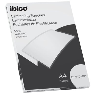 Laminavimo vokeliai Ibico Basics, A4, 125 mic, blizgūs, 100 vnt./pak.