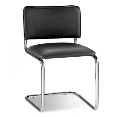 Lankytojų kėdė NOWY STYL SYLWIA V-14, juodos sp. odos imitacija 1