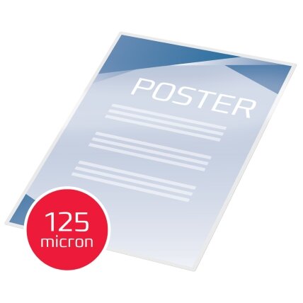 Laminavimo vokeliai GBC, A3, 125 mik., blizgūs, 25 vnt. 4 Laminavimo vokeliai GBC, A3, 125 mik., blizgūs, 25 vnt. 4