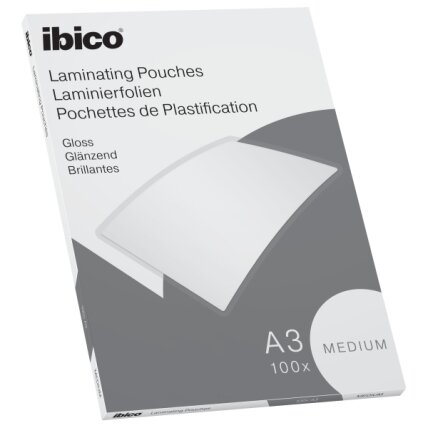 Laminavimo vokeliai Ibico Basics, A3, 100 mic, blizgūs, 100 vnt./pak. Laminavimo vokeliai Ibico Basics, A3, 100 mic, blizgūs, 100 vnt./pak.