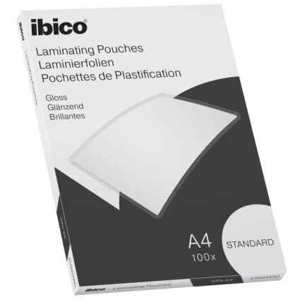 Laminavimo vokeliai Ibico Basics, A4, 125 mic, blizgūs, 100 vnt./pak.