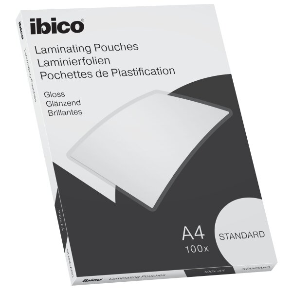 Laminavimo vokeliai Ibico Basics, A4, 125 mic, blizgūs, 100 vnt./pak. Laminavimo vokeliai Ibico Basics, A4, 125 mic, blizgūs, 100 vnt./pak.