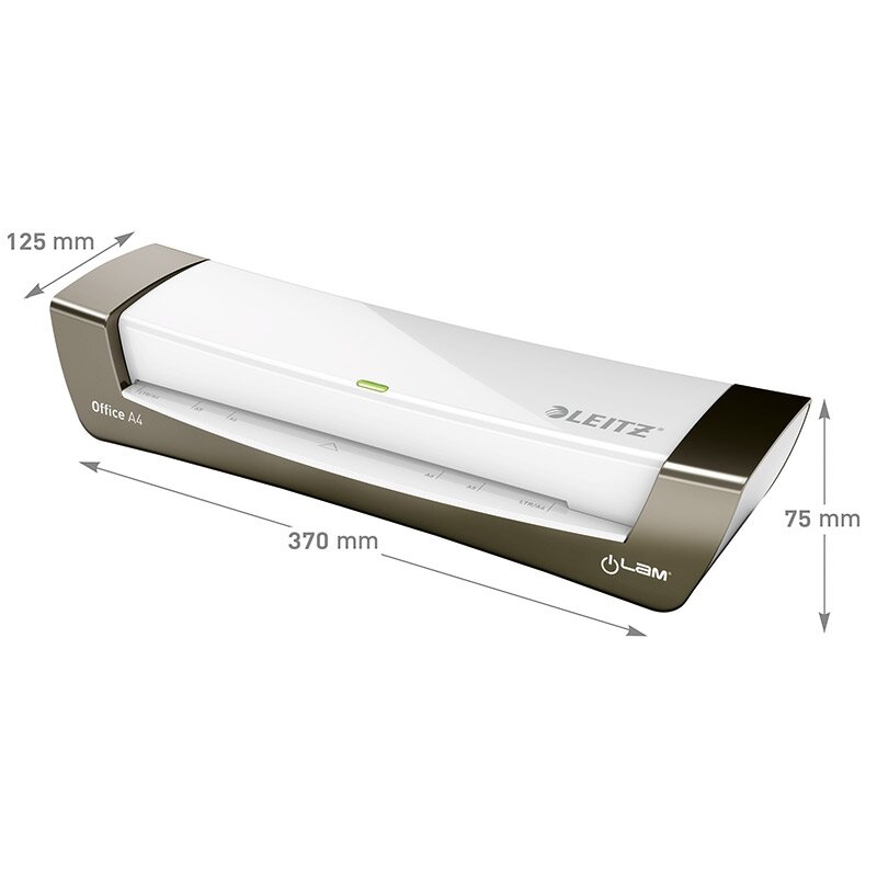 Laminavimo aparatas LEITZ iLAM OFFICE, A4, sidabro sp. 1 Laminavimo aparatas LEITZ iLAM OFFICE, A4, sidabro sp. 1