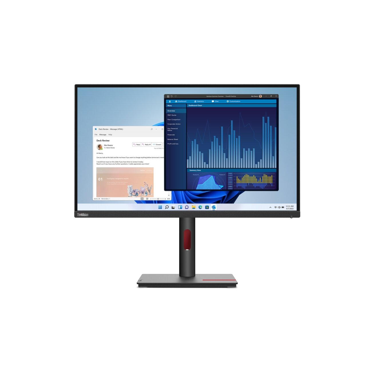 Lenovo ThinkVision T27p-30 (27") UHD HDMI/DP/USB-C/DOC