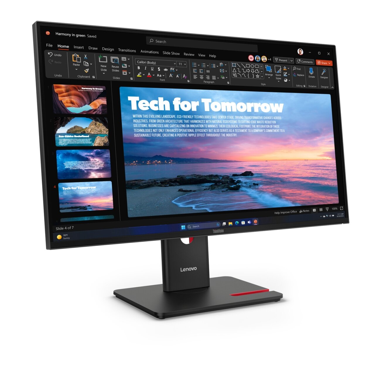 Lenovo ThinkVision T27QD-40 (27")2K QHD HDMI/DP/USB-C/DOC 1