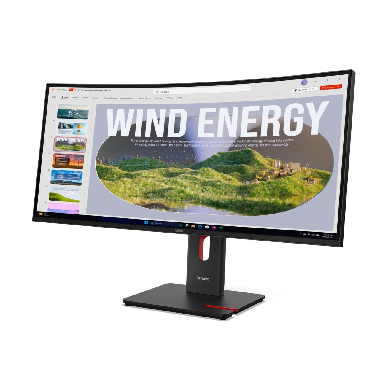 Lenovo ThinkVision T34wd-40 - UWQHD - Curved 1