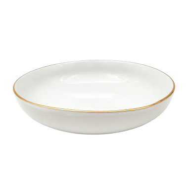 Lėkštė Gold, gili, porcelianas, 650 ml, D 20 cm, H 5,5 cm, vnt