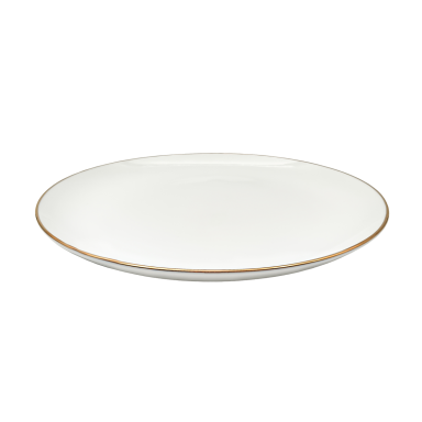 Lėkštė Gold, porcelianas, D 21 cm, vnt