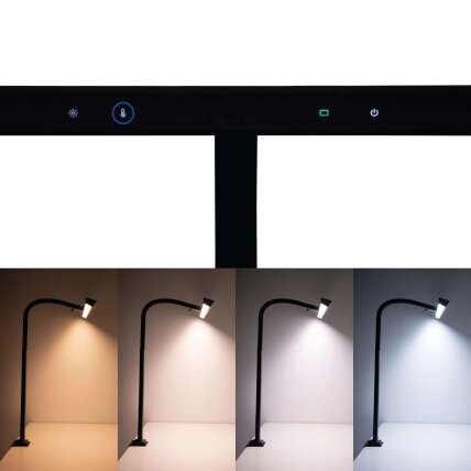 LED stalinis šviestuvas MAUL Gate, ekranui apšviesti, juodas 2