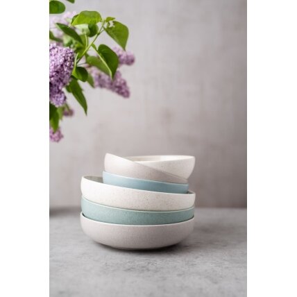 Lėkštė GRANITE Cream, gili, porcelianas, 1,2 l, D 22 cm, H 5,5 cm, vnt 1