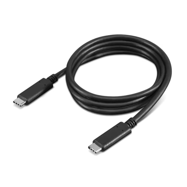 Lenovo 4X90U90619 USB-C į USB-C Kabelis, 1 m, Juoda