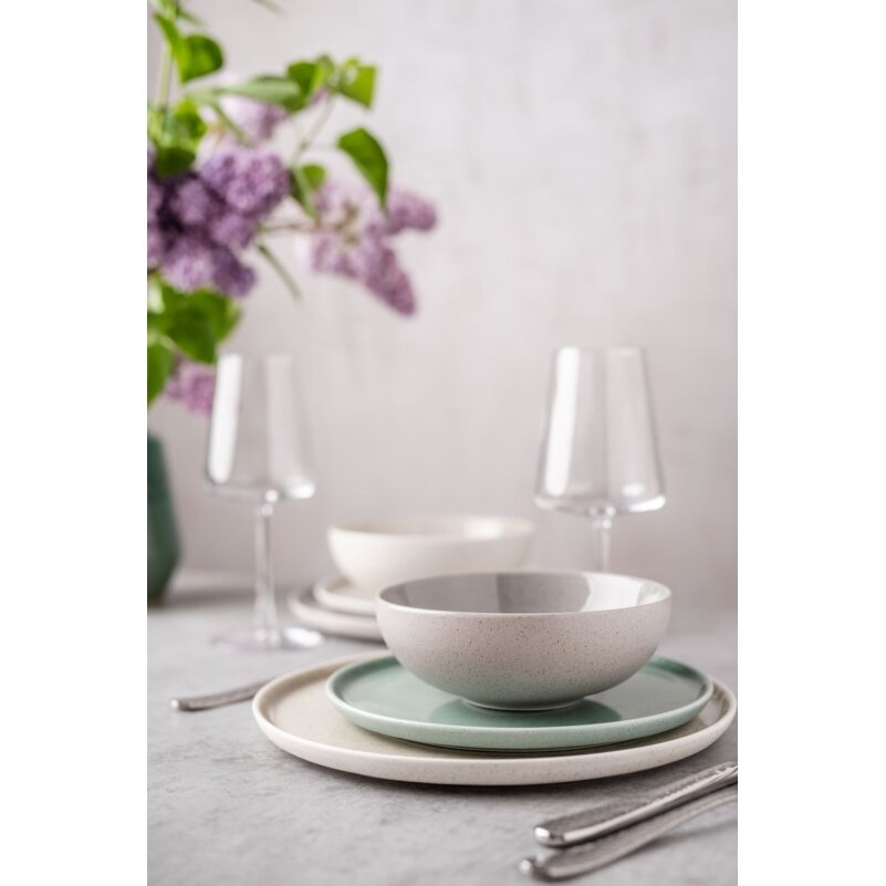 Lėkštė GRANITE Cream, porcelianas, D 26,5 cm, vnt 1
