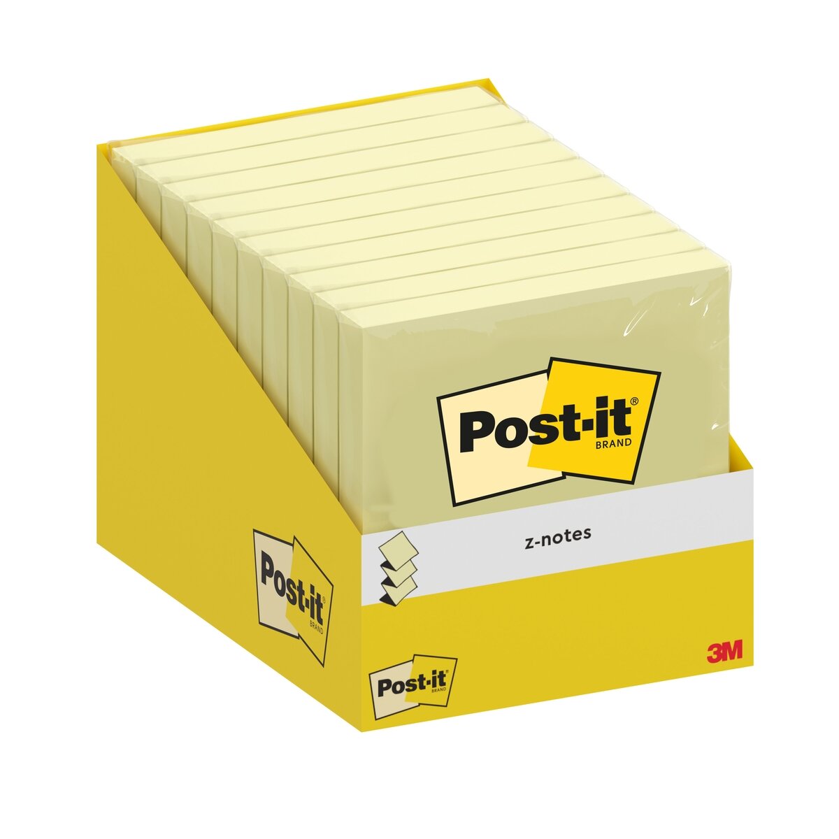 Lipnūs lapeliai Post-it®,Z-Notes76x 76 mm, 100 lapelių, kanarėlės geltona 1 Lipnūs lapeliai Post-it®,Z-Notes76x 76 mm, 100 lapelių, kanarėlės geltona 1
