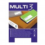 Lipnios etiketės MULTI-3, 105 x 148 mm, A4, 100 lapų, balta