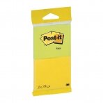 Lipnūs lapeliai POST-IT 6720-YG, geltoni/žali 76x63,5mm 75 lapeliai, 2 pakuotės