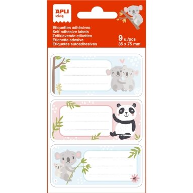 Lipdukai sąsiuviniams APLI Koalas, 3 lapai (9 lipdukai) Lipdukai sąsiuviniams APLI Koalas, 3 lapai (9 lipdukai)