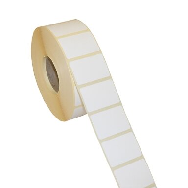 Lipnios etiketės, termo, 52 x 40 mm, balta, 1000 vnt. Lipnios etiketės, termo, 52 x 40 mm, balta, 1000 vnt.