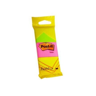Lipnūs lapeliai POST-IT 6812, neoniniai 51x38 mm, 100 lapelių, 3 pakuotės Lipnūs lapeliai POST-IT 6812, neoniniai 51x38 mm, 100 lapelių, 3 pakuotės